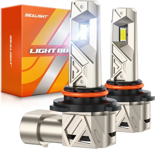 Miniatura 8 de SEALIGHT 9005 H11 LED Bulbs Combo, 200,000LM 6500K White Bulbs, L1S Series HB3 H11/H8/H9/H16 Bulb, IP68 IP6X Proof 30,000rpm High Speed Cooling Fan