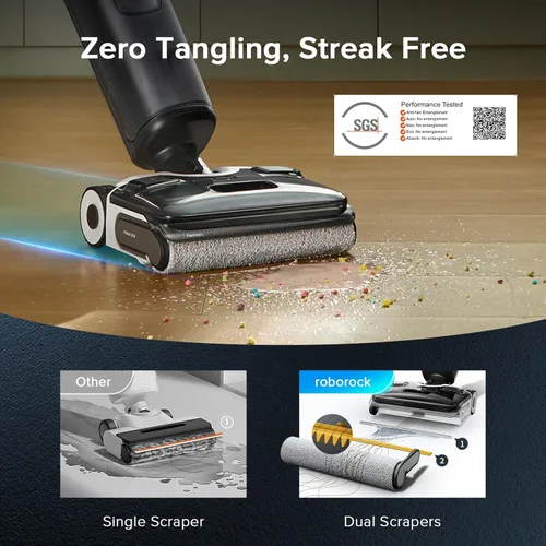 Miniatura 3 de roborock F25 GT Set Wet Dry Vacuum Mop, Wet Dry Vacuum Cleaner Cordless, 20000Pa Floor Cleaner Machine for Tile Hard Floor, 194°F Self Cleaning Mop
