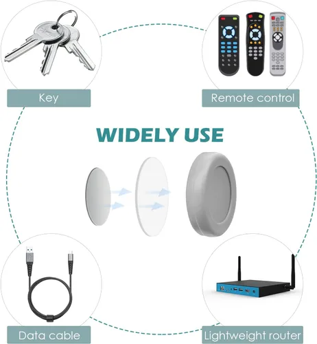 Miniatura 6 de WALLFID Paquete de 5 soportes magnéticos N52 para control remoto de montaje en pared, sin agujeros, organizador de carga de teléfono, contenedores
