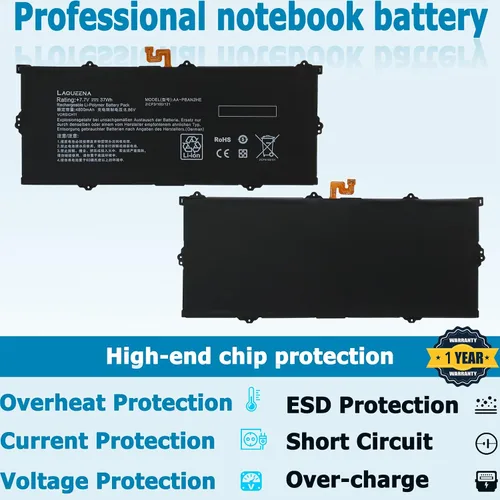 Miniatura 4 de AA-PBAN2HE - Batería para portátil compatible con Samsung Galaxy Book Go 340XDA NP340XLA XE340XDA-KA3US-RB XE340XDA-KA1US XE340XDA-KA3