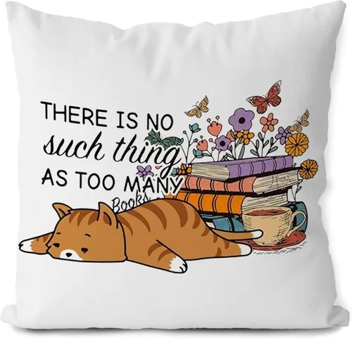 Miniatura 8 de Brand Fundas de Almohada de Gato 18x18 pulgadas - Juego de Regalo de Almohadas Decorativas para Amantes de los Gatos (Rosa y Negro)