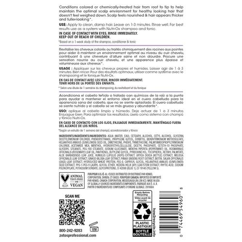 Miniatura 7 de NUTRI-OX Acondicionador fortificante tratado químicamente para cabello adelgazante teñido Cabello más grueso y de aspecto más completo Probado