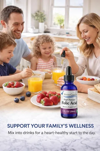 Miniatura 6 de Gotas de vitamina B9 (ácido fólico) – Gotas de folato líquido de vitamina B para apoyar las células sanguíneas, la función cerebral y el hígado