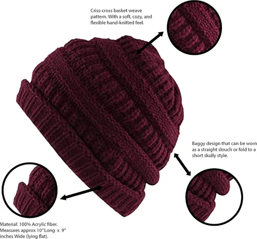 Miniatura 2 de Super Z Outlet Gorro térmico de punto bajo para esquí, ciclismo, protección