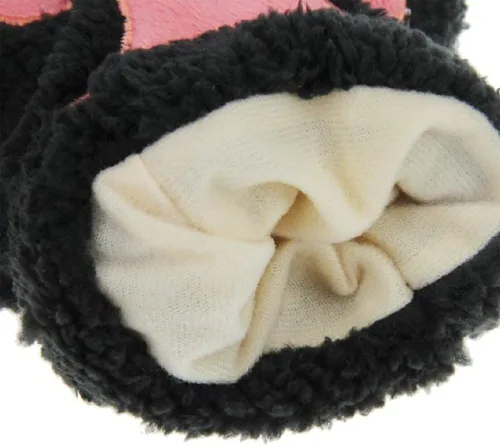 Miniatura 3 de Himine 1 par de guantes de felpa de invierno sin dedos con garra de gato