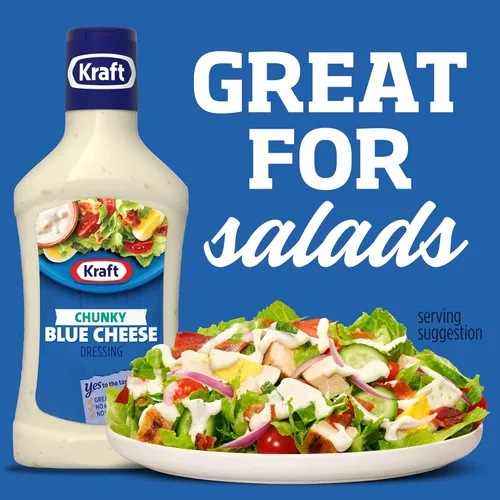 Miniatura 6 de Kraft Aderezo de queso azul grueso (botella de 16 fl oz)