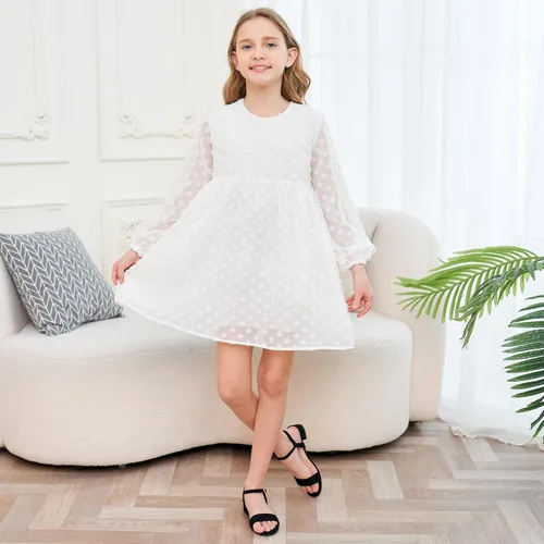 Miniatura 19 de Athlefit Sandalias para niñas, puntera abierta, correa en el tobillo, tacones bajos, zapatos de vestir para niñas pequeñas y grandes