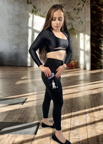 Miniatura 4 de E&S Pets Leggings de yoga de tiro alto para amantes de las mascotas, pantalones de yoga ligeros y ultrasuaves de 25 pulgadas para mujeres