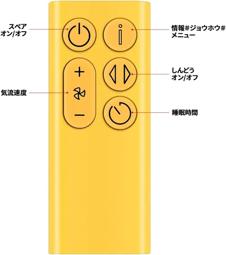 Miniatura 6 de BP01 Nuevo control remoto de repuesto compatible con Dyson BP01 Cool Tower Fan Purificador de aire (amarillo)