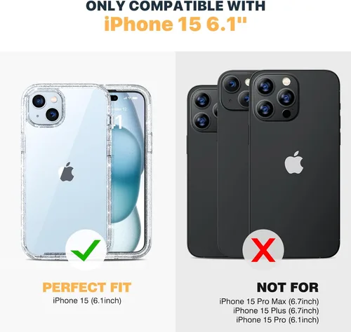 Miniatura 7 de Diaclara - Funda resistente de cuerpo completo con protector de pantalla sensible al tacto y antiarañazos, con protector de lente de cámara