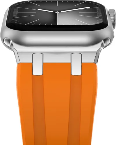 Miniatura 16 de NewWays AP - Correa de lujo para Apple Watch Ultra de 1.929 in 1.811 in 1.772 in 1.732 in 1.654 in 1.614 in 1.575 in 1.496 in para hombres