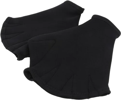 Miniatura 9 de BESPORTBLE Guantes de malla acuática para natación, entrenamiento acuático, resistencia al agua, ajuste acuático de entrenamiento acuático, palas