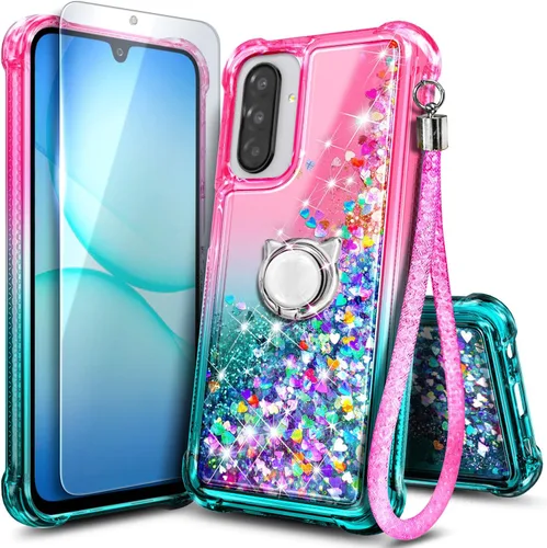 Miniatura 77 de NGB Diseñada para funda Samsung Galaxy Note 10+ (Plus), Rosa/Aguamarina Funda con Purpurina Líquida Brillante Linda para Mujeres Niñas Niños