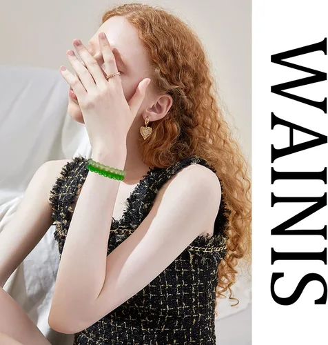 Miniatura 4 de WAINIS 24 pulseras de cuentas de cristal de 0.315 pulgadas para mujer, elásticas y redondas, pulseras curativas, multicolor, hechas a mano, apilables