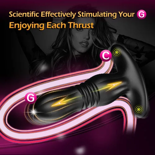 Miniatura 4 de Vibrador de juguete de enchufe anal vibrador de empuje más rápido de la historia, estimulador de masaje de próstata ZCSOUYA, entrenador