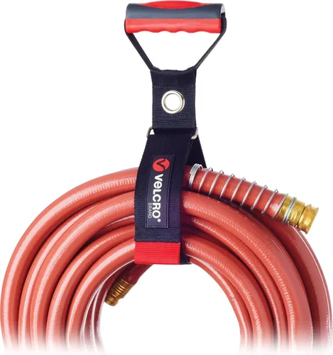 VELCRO Marca VEL-30897-USA Correa de transporte resistente con asa, soporta 100 libras | Almacenamiento de manguera de jardín, transporte o colgado