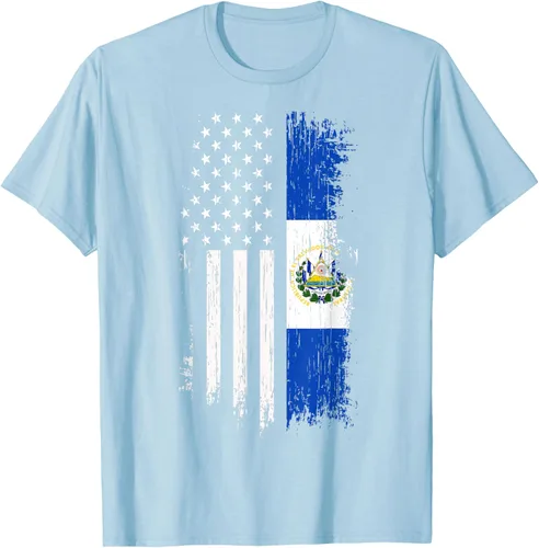 Miniatura 84 de Camiseta de la bandera de Estados Unidos salvadoreño - Camiseta de El Salvador USA