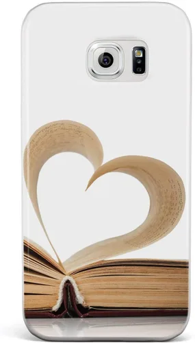 Miniatura 24 de Inspired Cases - Compatible con iPhone XR - Funda protectora con textura 3D para Apple iPhone XR - Página de corazón - Amante de los libros