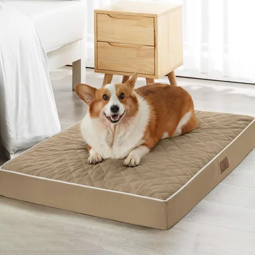 Miniatura 19 de WNPETHOME Cama Ortopédica para Perros para Jaula, Cama Impermeable Extra Grande para Perros con Funda Lavable Extraíble, Camas para Jaula de Perros