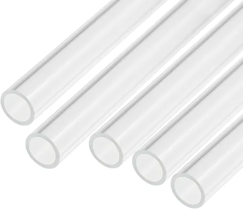 Miniatura 10 de MECCANIXITY Tubo acrílico transparente rígido redondo 9 piezas 0.157 in (5/32 pulgadas) ID 0.315 in (5/16 pulgadas) OD 6" para lámparas y linternas