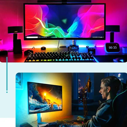 Miniatura 2 de Retroiluminación LED para TV, tira de luces LED para TV, tira de luz inteligente, tira de luz de sincronización de monitor de computadora