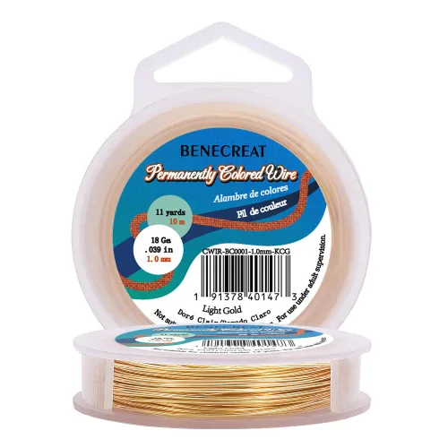 Miniatura 16 de BENECREAT Alambre de cobre para cuentas de joyería de calibre 18, resistente al deslustre, alambre de metal de bronce antiguo para hacer joyas