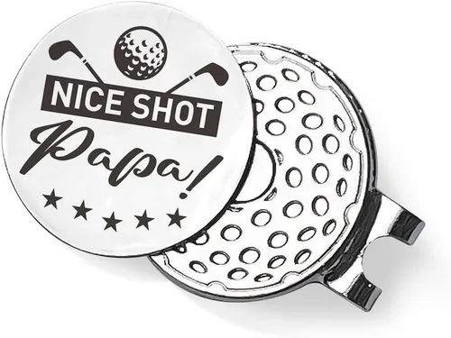 QVUXZ Papa Dad Golf Ball Marker Gifts, Dad Grandpa Golfing Gifts from Daughter Son Kids, Golf Birthday Fathers Day for Dad Grandpa, Grandpa Dad