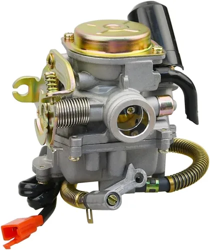 Miniatura 2 de GY6 50CC 49CC Carburador con estrangulador eléctrico para scooter de 4 tiempos, ciclomotor 139QMA 139QMB Taotao Engine PD18J Carb con kit de filtro