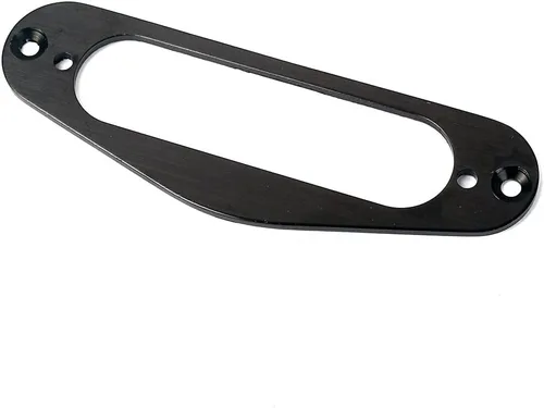 Miniatura 2 de Alnicov Anillo de montaje de pastilla de cuello de metal para Stratocaster Strat Single Coil Pickup Negro