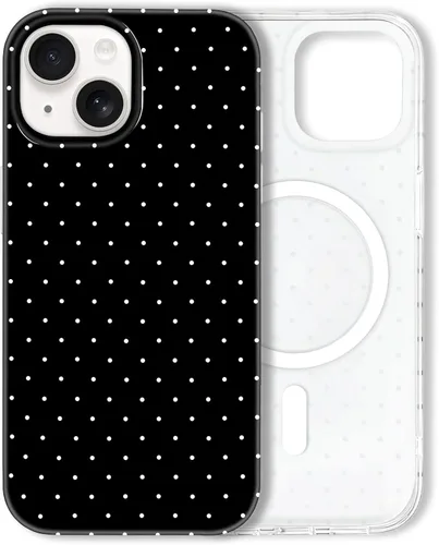 Miniatura 56 de Hython Funda para iPhone Air, diseño estético de lunares lindos, funda simple de 6.5 pulgadas, delgada, antiarañazos, parachoques de TPU suave, a