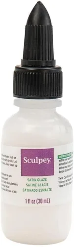 Miniatura 4 de Sculpey Esmalte satinado Polyform, no tóxico, botella de 1 onza líquida con tapa giratoria de flujo preciso. Añadirá un acabado satinado a tus