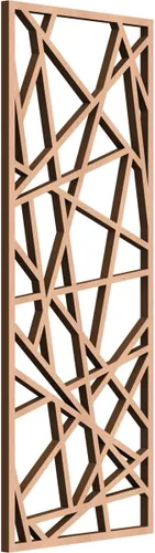 Miniatura 122 de Conway Paneles de pared decorativos de madera con calado, 9 3/8 pulgadas de ancho x 24 3/8 pulgadas de alto x 1/4 de alto, aliso