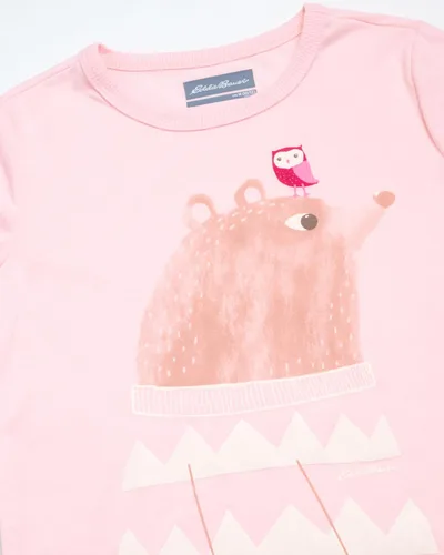 Miniatura 5 de Eddie Bauer Conjunto de pijama para niña, acogedor conjunto de ropa de dormir de invierno de forro polar, camisa de manga larga de 4 piezas