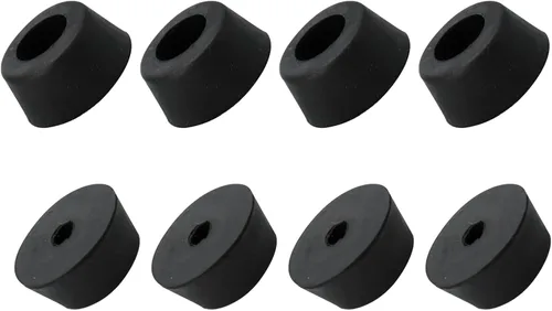Miniatura 6 de METALLIXITY Pies de goma para parachoques (1.38 x 0.98 pulgadas), 8 unidades, almohadillas redondas para patas protectoras de suelo, para mesas