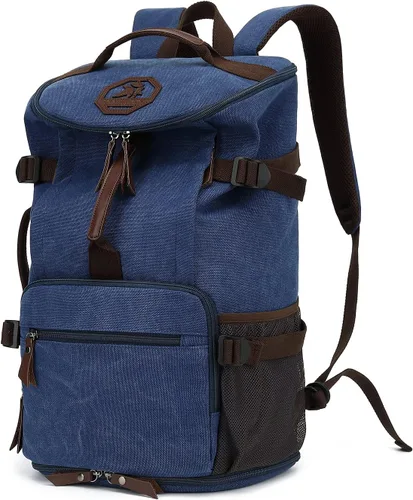 Miniatura 14 de Kalesi Bolsa de lona para gimnasio, 4 vías, impermeable, con compartimento para zapatos, para viajes, deporte, senderismo, laptop