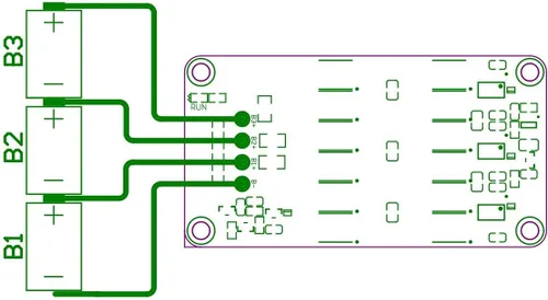 Miniatura 5 de Batería 5A 3S 12V 12.6V Ecualizador activo BMS Balancer LFP Lifepo4 Litio Lipo Li-ion Batería de transferencia de energía Módulo de ecualización