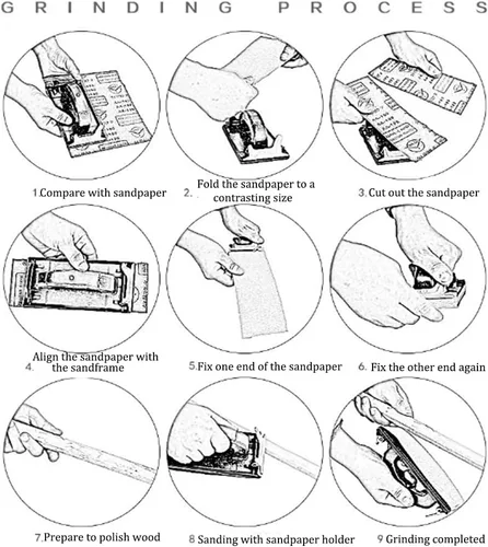 Miniatura 7 de Utoolmart Lijadora de mano, soporte para papel de lija con mango de plástico, 7.283 x 3.346 in, bloque de lijado manual para paneles de yeso