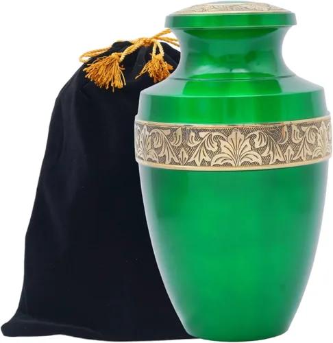 Urnas de cremación para cenizas humanas, urnas decorativas, hechas a mano, griegas, grandes, para adultos, para cenizas masculinas y femeninas, con