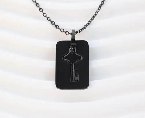 Miniatura 6 de MYNENEY Juego de pulsera con cerradura y llavero para parejas, brazalete de corazón de acero inoxidable para hombres y mujeres, regalo romántico