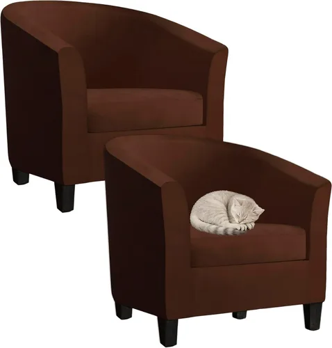 Miniatura 9 de Fundas de terciopelo para sillones, fundas de elastano para sillones, fundas elásticas para sillas de bañera, fundas protectoras para muebles, funda