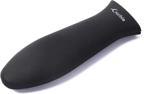 Miniatura 31 de Crucible Cookware Soportes de silicona para mango caliente (negro, paquete de 2 grandes)