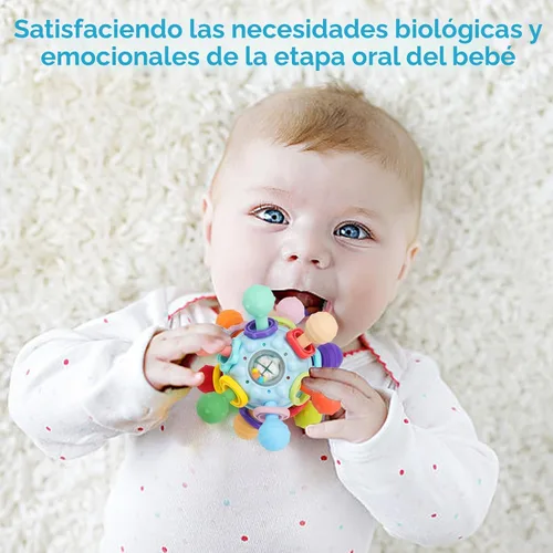 Miniatura 2 de Juguetes Sensoriales Montessori para Bebés de 0-6 6-12 Meses, Mordedor Juguetes de Dentición para Bebés de 0 3 6 9 12 18 Meses, Juguetes