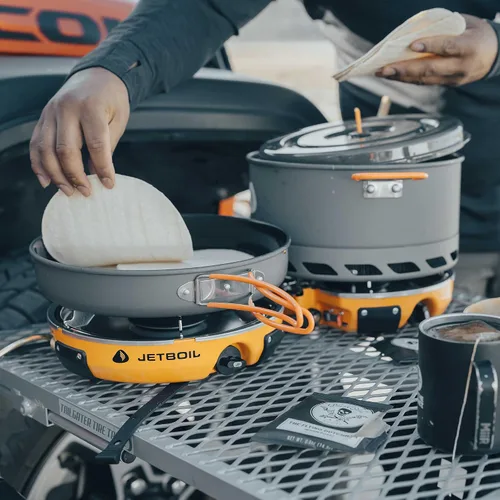 Miniatura 3 de Jetboil Genesis Basecamp Backpacking and Camping Stove Cooking System with Camping Cookware Naranja