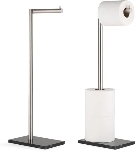 Miniatura 15 de Marmolux Acc - Soporte de Papel Higiénico de Pie 1 pieza - Almacenamiento de Baño para 4 Rollos de Pañuelos Soporte Moderno de Papel Higiénico