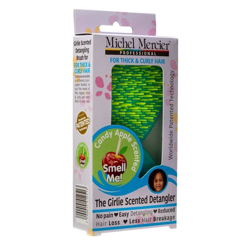 Miniatura 2 de Michel Mercier The Girlie - Cepillo desenredante perfumado, cepillo de cabello infantil indoloro para cabello brillante, cabello grueso y rizado