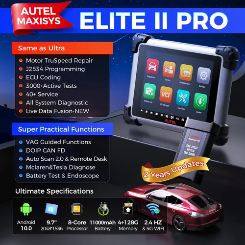 Miniatura 2 de Autel Escáner MaxiSys Elite II Pro, 2026 Elite 2 Pro con actualización de 2 años, herramienta J2534 como MS Ultra MS909 MS919 Up of MS908S PRO II