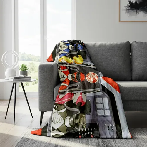 Miniatura 7 de Surreal Entertainment Power Rangers - Manta de forro polar más suave y cómoda para adultos y niños, mide 60 x 45 pulgadas