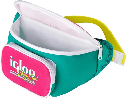 Miniatura 3 de Igloo Riñonera Refrigeradora Retro Bolsa Cruzada Aislada Riñoneras de Viaje Jade 3-Can