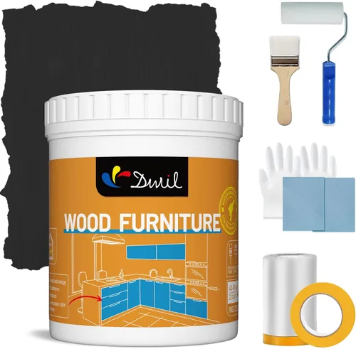 Miniatura 13 de DWIL Pintura acrílica para madera para muebles, semibrillante, adecuada para renovación de superficies de madera, no tóxica e inodora, ecológica