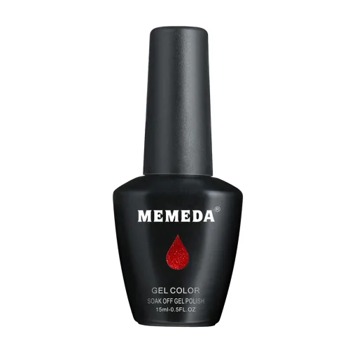 Miniatura 2 de MEMEDA Esmalte de uñas de gel, esmalte de uñas UV, esmalte de uñas rojo, con lámpara LED de 0.5 fl oz
